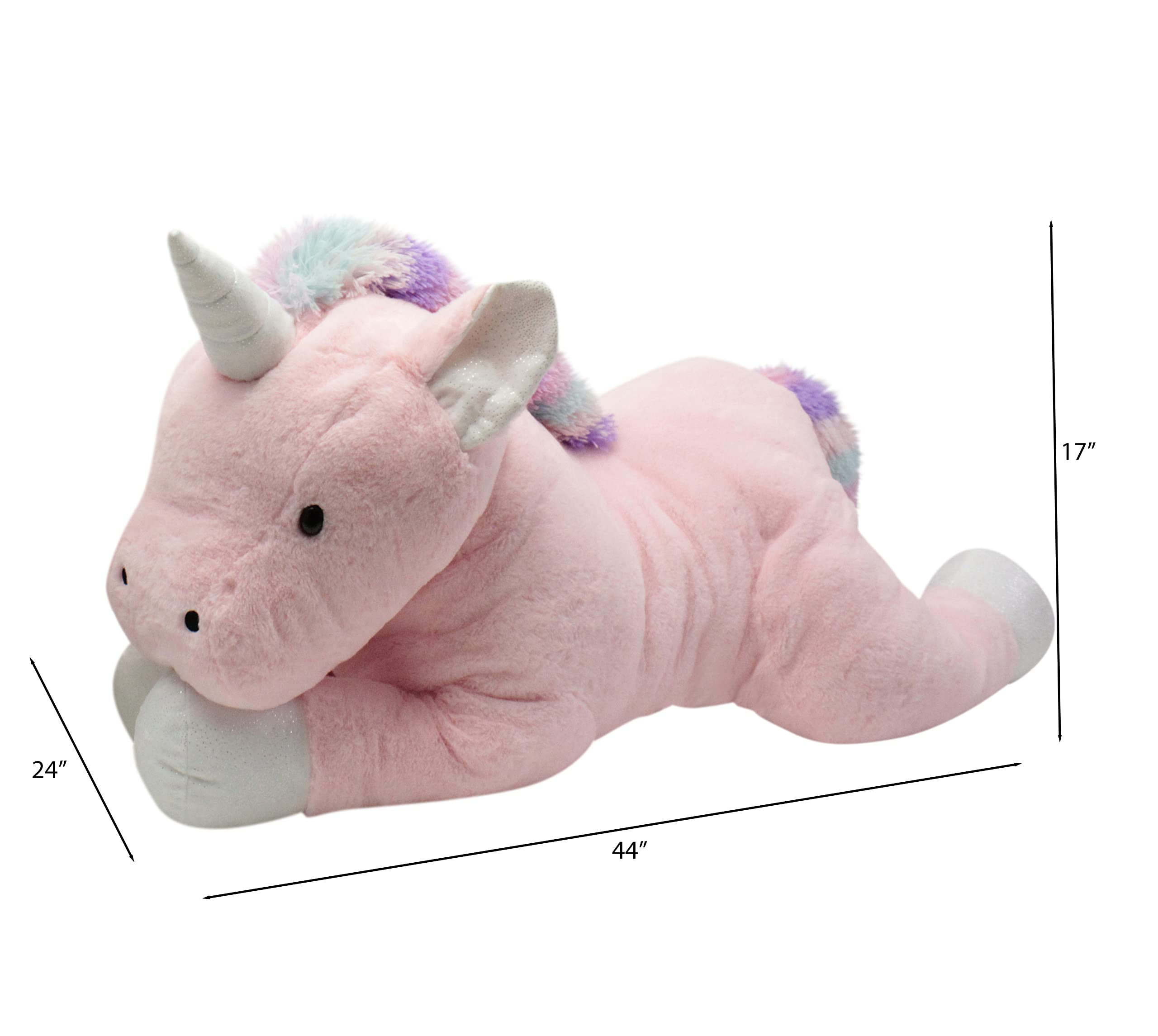 44" Animal Adventure Sqoosh2Poof Giant Ultra Soft Plush Unicorn $19.89 + Free Shipping w/ Prime or on $35+