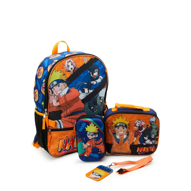 4-Piece 17" Laptop Backpack & Lunch Bag Sets: Naruto $10.15, Marvel $11.68, Minecraft $13.52, More + Free S&H w/ Walmart+ or $35+