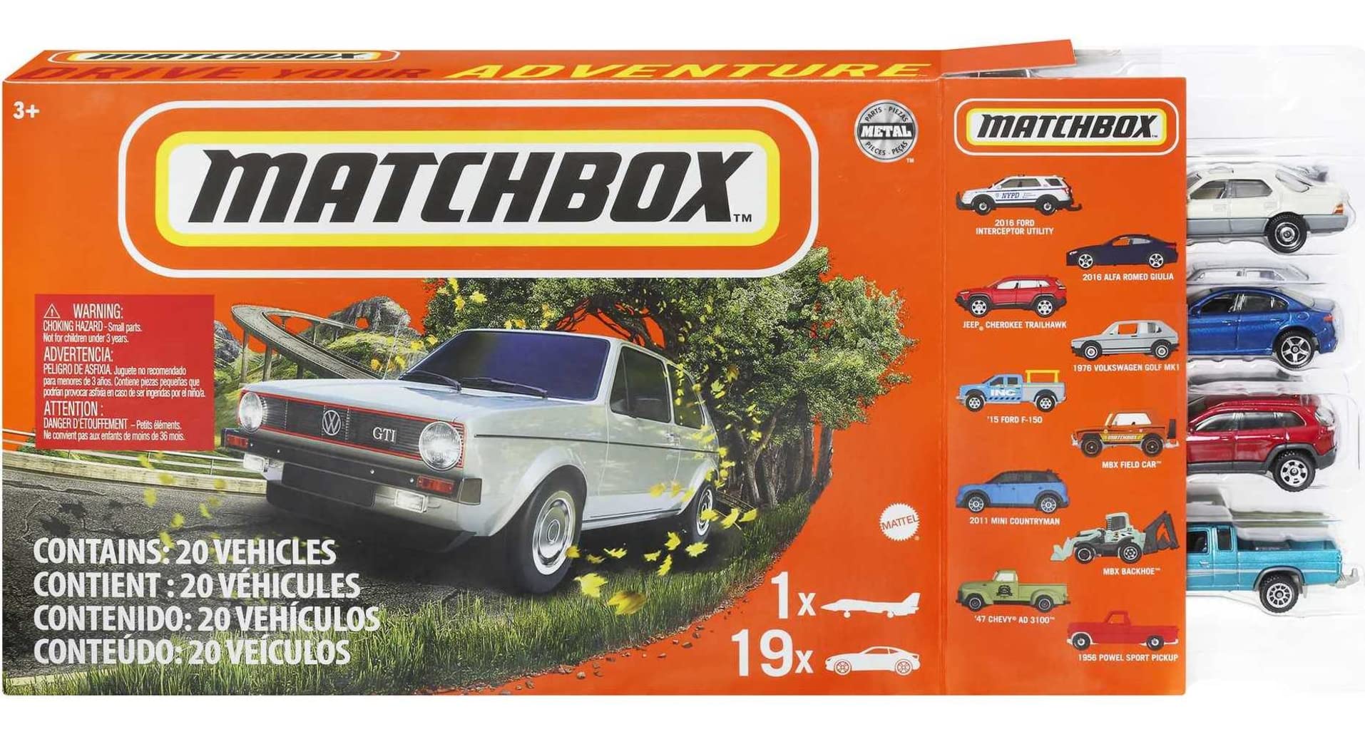 20-Count Matchbox 1:64 Scale Die-Cast Toys (Cars, Buses, Fire, Construction or Police Vehicles) $17 + Free Shipping w/ Prime or on $35+
