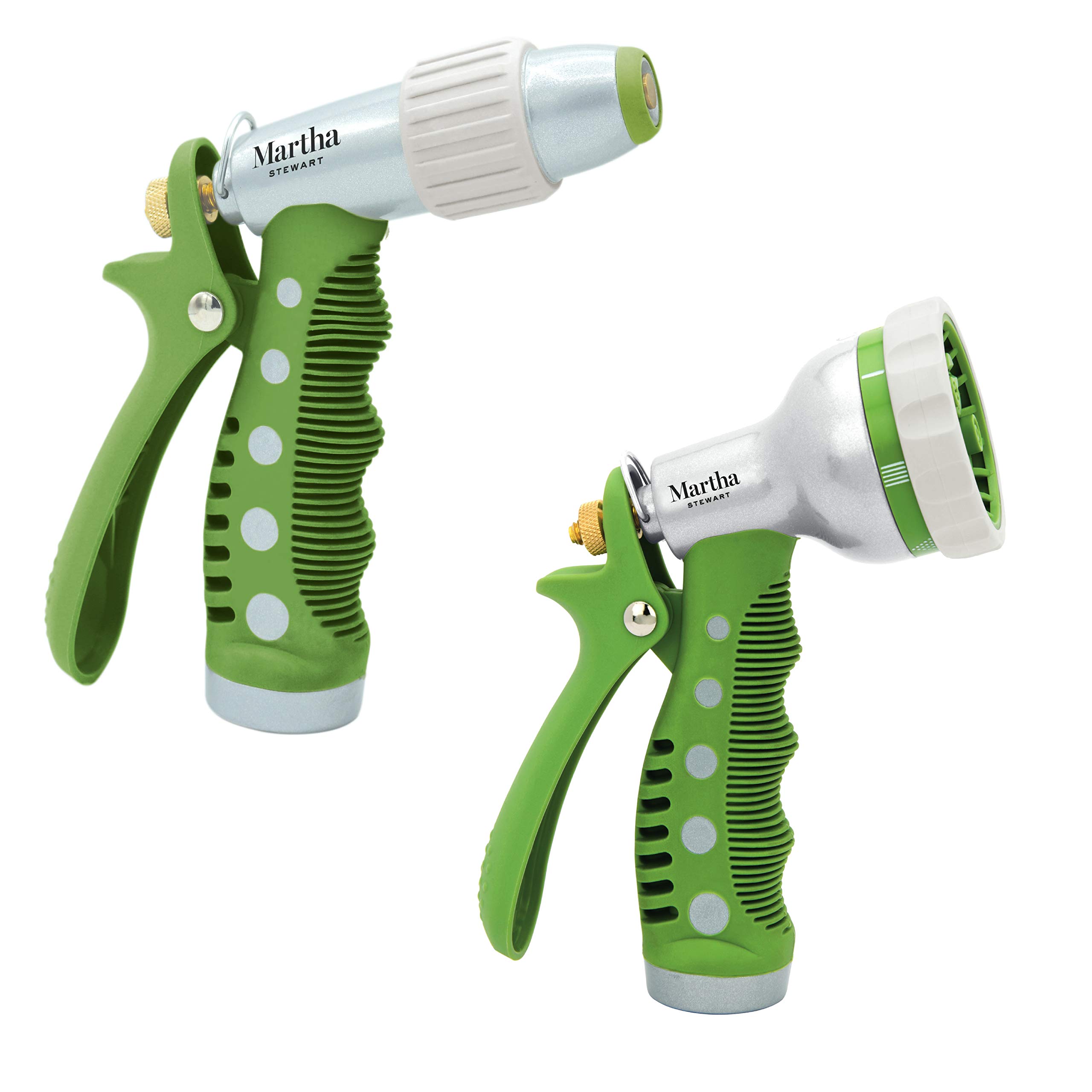 2Piece Martha Stewart Aqua Joe HeavyDuty EasyGrip Metal Spray Hose