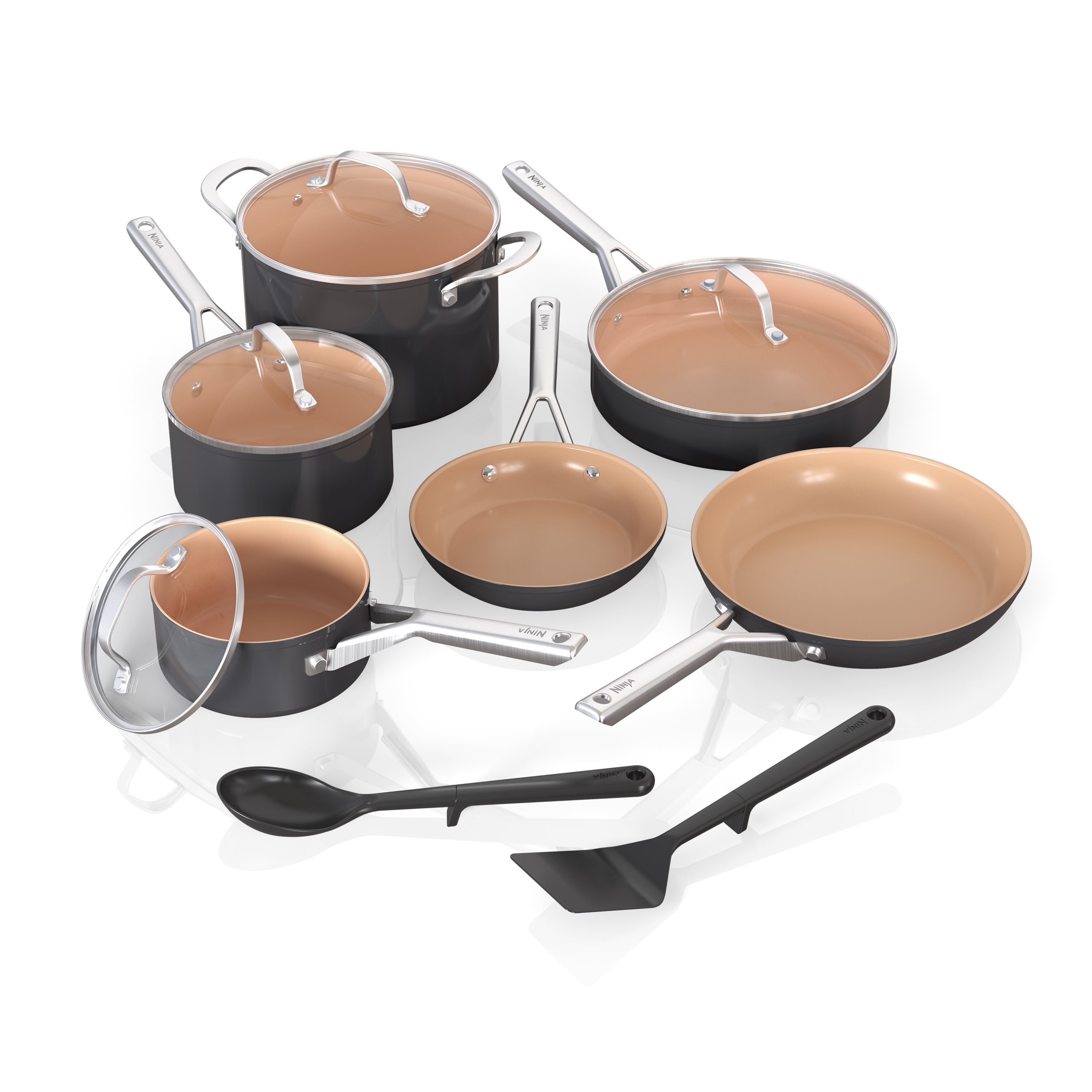 12-Piece Ninja Extended Life Essential Ceramic Cookware Set $109 + Free Shipping