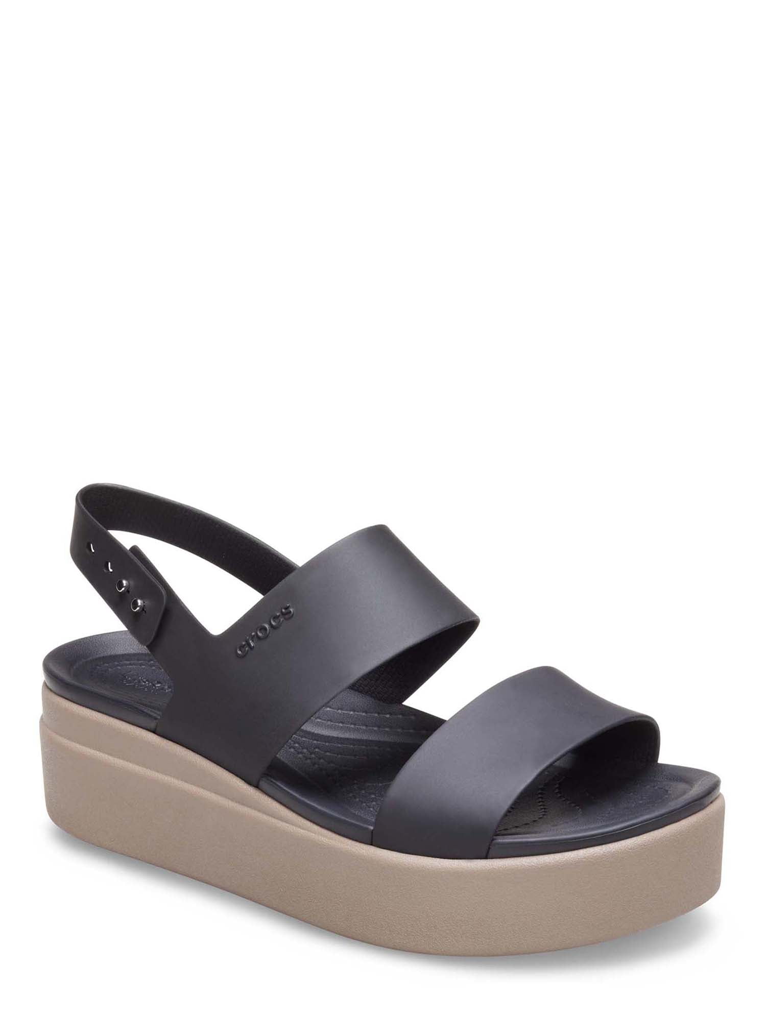 Crocs Women's Brooklyn Low Wedge Platform Sandal (4-11, Black or Black/Mushroom) $14.88 + Free S&H w/ Walmart+ or $35+
