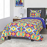 David Bromstad Blue/Red Tapestry Microfiber Comforter Set $11+ Walmart