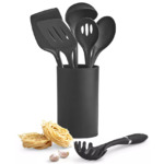 7-Piece Martha Stewart Kitchen Utensil Set with Crock: Nylon $12.53, Stainless Steel $17.93 + Free Store Pickup at Macy's or FS on $25+