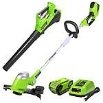 Greenworks 40V: 13" String Trimmer + 390 CFM Leaf Blower + 4.0Ah Battery $148.75 + Free Shipping