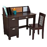 KidKraft Wooden Children's Study Desk w/ Chair (Espresso) $94 + Free Shipping