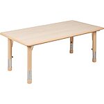 Prime Members: 23.6&quot; x 47.3&quot; Flash Furniture Kids' Wren Rectangular Plastic Adjustable Height Activity Table (Natural) $64.54 + Free Shipping