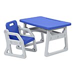 ECR4Kids Kids' Toddler Plus Desk &amp; Chair (Blue/Light Grey) $39.47 + Free Shipping