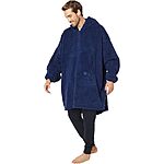 The Comfy Men's or Women's The Teddy Bear 1/4 Zip Wearable Blanket (Navy or Pumpkin Spice) $15 + Free Shipping