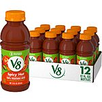 12-Count 12-Oz V8 Spicy Hot 100% Vegetable Juice $8.89 w/ S&amp;S + Free Shipping w/ Prime or on $35+