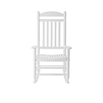 Hampton Bay Patio Wood Outdoor Rocking Chair (Glossy White) $49 + Free Shipping
