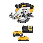 DeWALT 20V MAX 6-1/2" Circular Saw w/ 6Ah + 4.Ah Battery & Charger $149 + Free Shipping