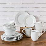16-Piece Better Homes &amp; Gardens Carnaby Scalloped Porcelain Dinnerware Set (Service for 4. White) $21.03 + Free S&amp;H w/ Walmart+ or on $35+