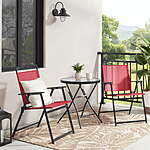 3-Piece Mainstays Albany Lane Outdoor Patio Bistro Set (Red or Tan) $46.90 + Free Shipping