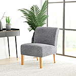 Mainstays Slipper Chair (Gray) $61.60 + Free Shipping