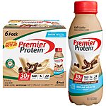 Prime Members: 6-Pack 11.5oz. Premier Protein Shake Bottles (various flavors) $8.10 w/ Subscribe &amp; Save + Free S/H