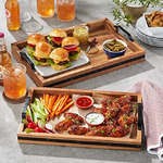 Sam's Club Members: 2-Piece Member's Mark Wood Serving Trays, Charcuterie Boards or Salad Bowl $14.95 &amp; More + Free Shipping on $50+ Plus Members
