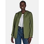 Time and Tru Women's Rain Jacket (XS-XL, Olive Green) $13.99 + Free S&amp;H w/ Walmart+ or on $35+