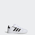 adidas Kids' & Teens' Grand Court Shoes (Cloud White/Core Black) $15.50 + Free Shipping