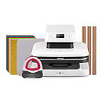 HTVRONT Auto Heat Press Machine &amp; Mini Bundle w/ 12-Piece Mixed Color Vinyl $100 + Free Shipping