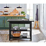 Better Homes &amp; Gardens Reading Wood Kitchen Island (48&quot; x 25.5&quot; x 36&quot;, Black or White) $138 + Free Shipping