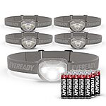 5-Count Energizer Eveready Pro200 IPX4 Water Resistant LED Headlamps w/ AAA batteries (Gray) $13.34 ($2.67 each) + Free Shipping w/ Prime or on $35+