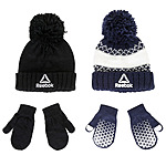 6-pc Reebok Toddler Kids' Sport Beanie & Grip Mitten Sets (2 Hats & 2-prs Mittens) $8 &amp; More