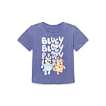 Bluey Toddler Short Sleeve Crewneck Tee (Gray Blue, 12M-5T) $2 + Free Store Pickup