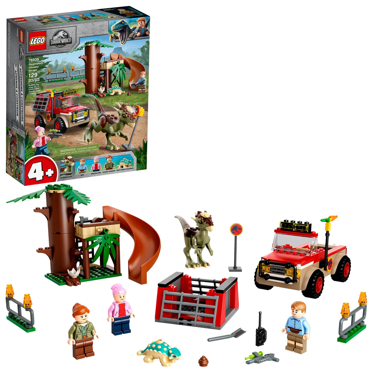 LEGO 4+ Sets: 129-Piece Jurassic World Stygimoloch Dinosaur Escape (76939) $23.85 or 157-Piece City Wildlife Rescue Off-Roader (60301) $29.54 + Free S&H w/ Walmart+ or $35+