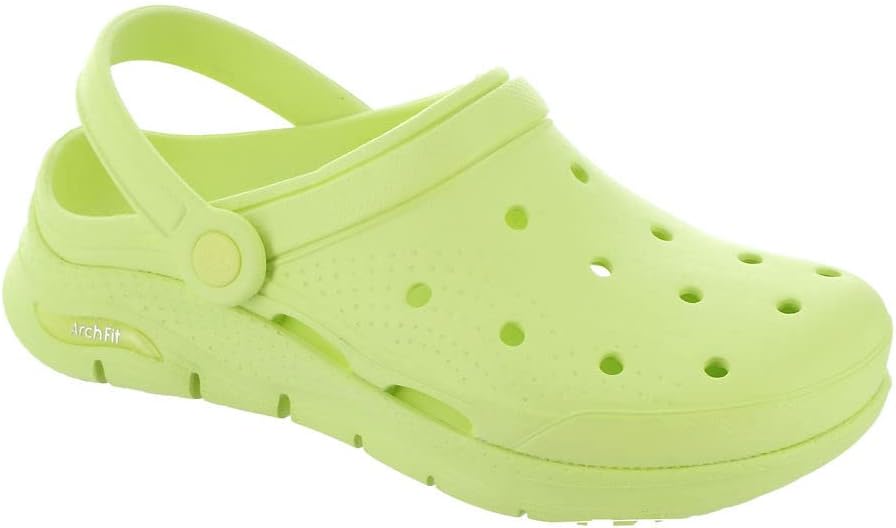 Skechers Women's Clogs: Foamies Arch Fit (Lime) or Summer Chill (Fuchsia) $20.98, Work Riverbound-Pasay (White) $22.38 + Free Shipping