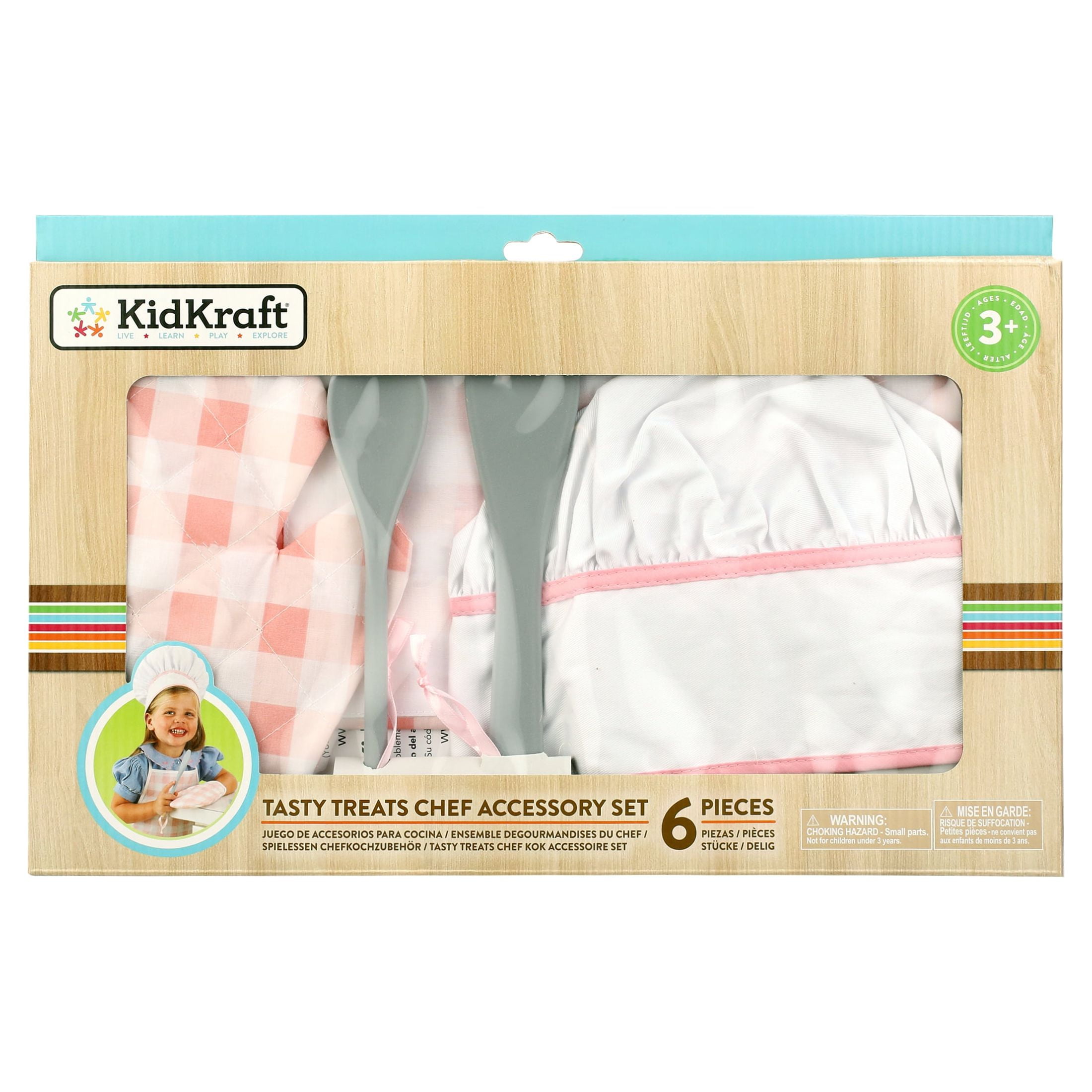 6-Piece KidKraft Kids' Tasty Treats Chef Accessory Set (Pink) $6 + Free S&H w/ Walmart+ or $35+