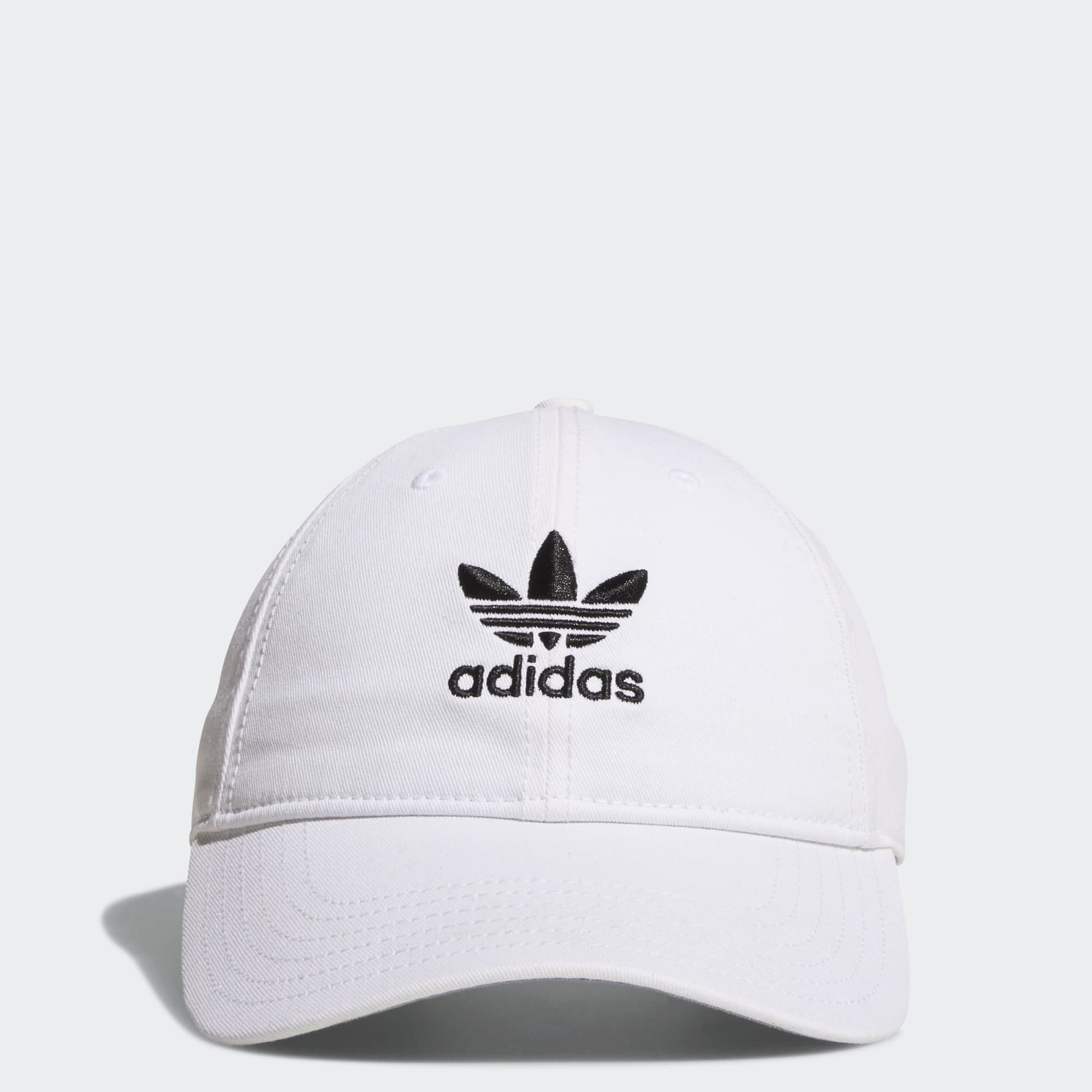adidas Men's Relaxed Strap-Back Hat (Black or White) $10 + Free Shipping