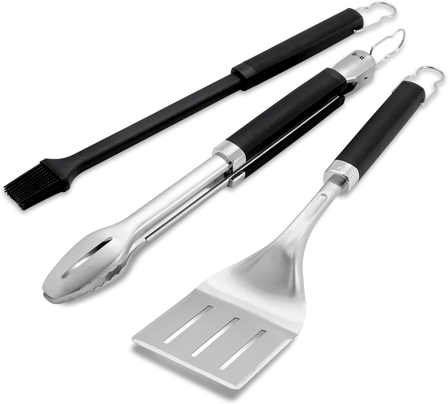 3-Piece Weber Precision Grill Tool Set (Tongs, Spatula & Basting Brush) $16 + Free Shipping