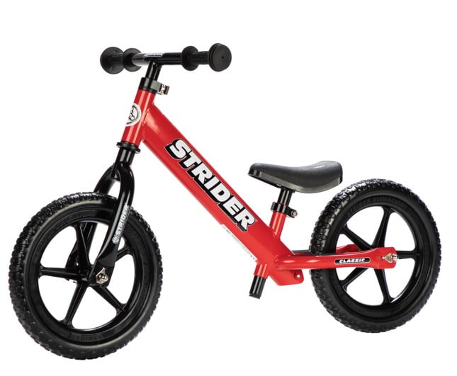 Strider Toddler Kids' 12 Classic Balance Bike (Red) $79 + Free Shipping
