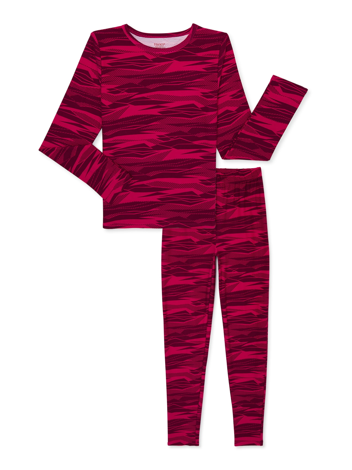 2-Piece Hanes Girls' or Boys' Thermal Top & Bottom Sets (Various) $4.30 + Free S&H w/ Walmart+ or $35+