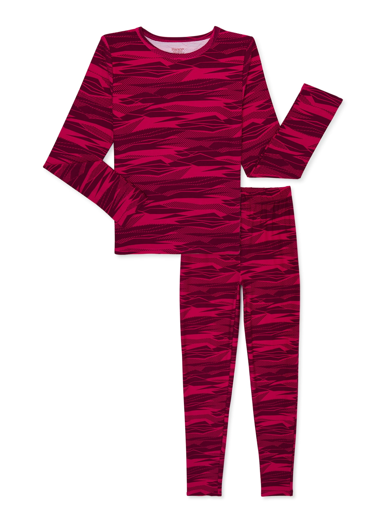2Piece Hanes Girls' or Boys' Thermal Top & Bottom Sets (Various) 4.30 + Free S&H w/ Walmart+
