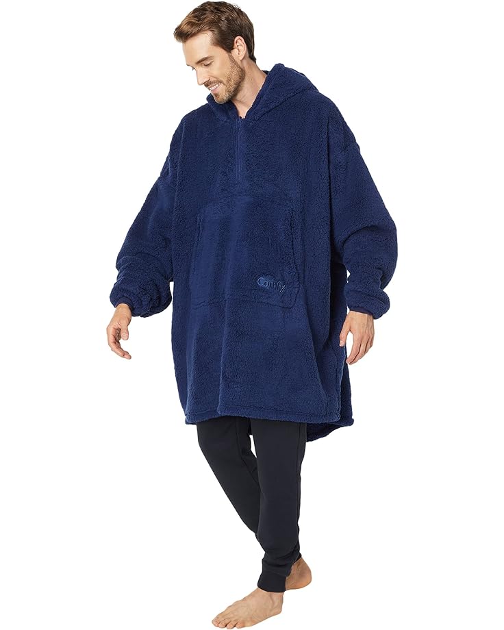 The Comfy Men's or Women's The Teddy Bear 1/4 Zip Wearable Blanket (Navy or Pumpkin Spice) $15 + Free Shipping