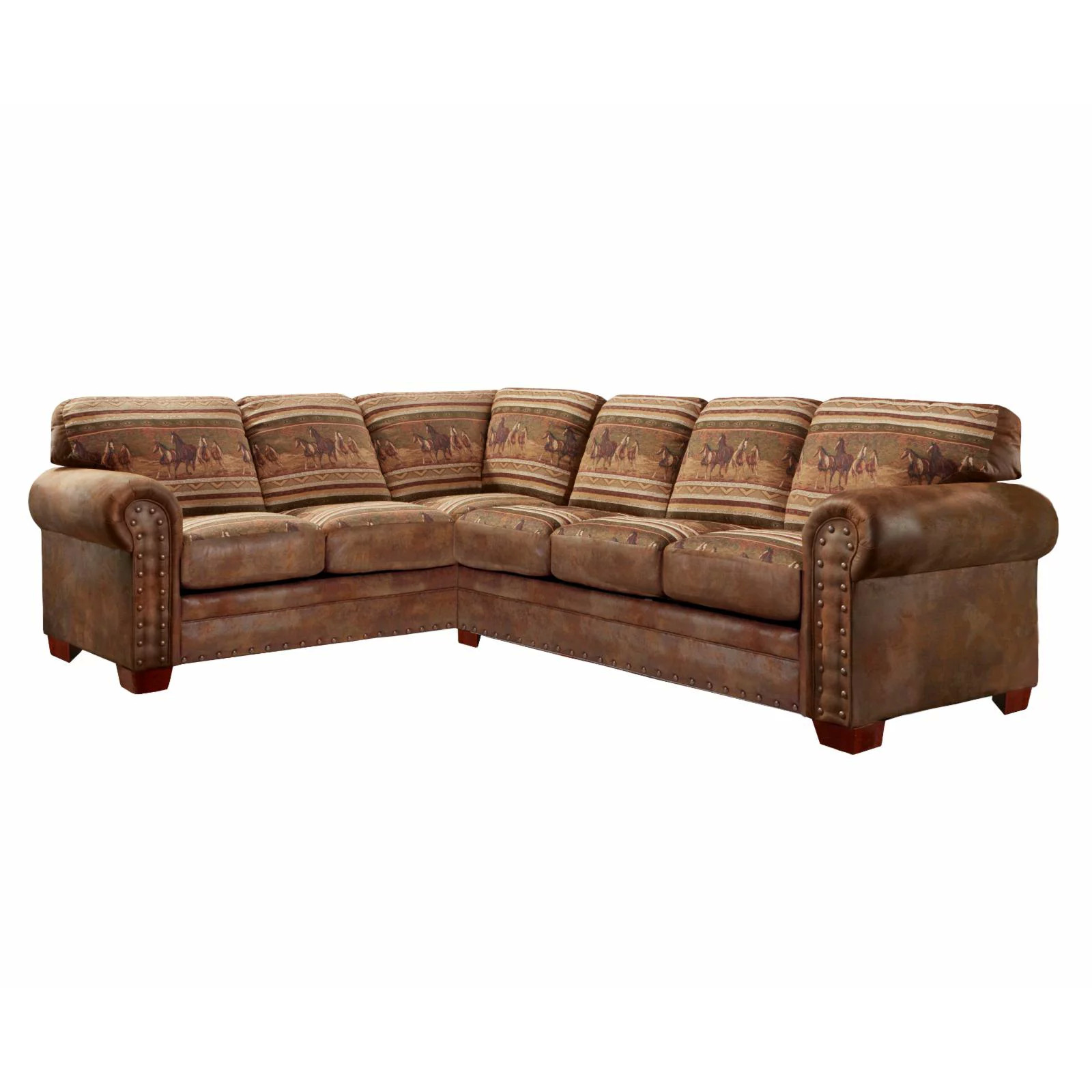 American Furniture Classics Wild Horses Two Piece Sectional Sofa $644 + Free Shipping