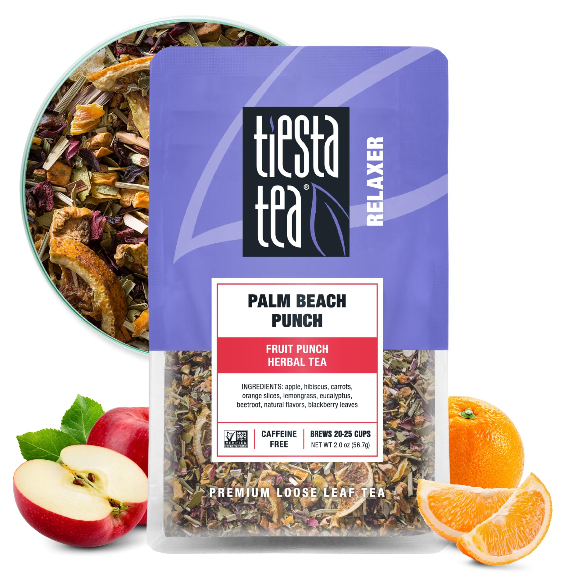 Tiesta Tea Premium Loose Leaf Herbal Tea (Palm Beach Fruit Punch): 2-Oz $1.78 w/ S&S or 4-Oz Refillable Tin $2.99 + Free Shipping w/ Prime or on $35+