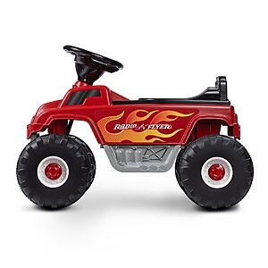 Radio Flyer Battery-Operated Fire Truck for 2 with Lights and