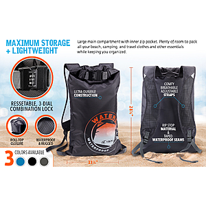 Lewis N. Clark WaterSeals Dry Bags Portable Safe w Anti Theft