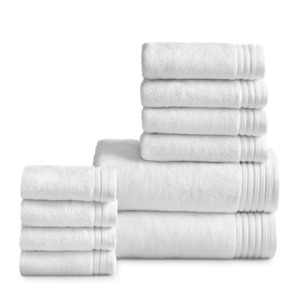 10-Piece Hotel Style Egyptian Cotton Towel Set (White) $9.98 +