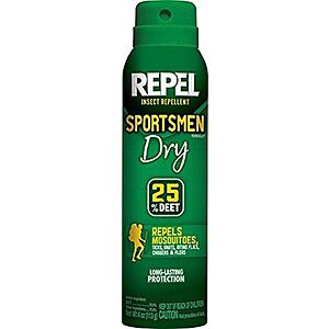 4-Oz Repel Insect Repellent Sportsmen Formula Dry 25% Deet Spray $  1.82 + Free Shipping w/ Prime or on $  35+