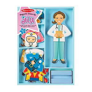 25-Piece Melissa & Doug Julia Magnetic Dress-Up Wooden Doll Pretend Play Set $  5.72 + Free Shipping w/ Prime or on $  35+