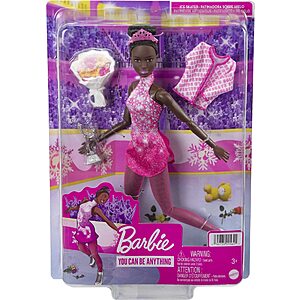 Barbie Winter Sports Ice Skater w/ Accessories $4.97 + Free Shipping w/ Prime or on $35+