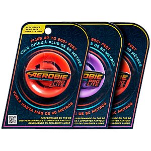 3-Count Aerobie Pro Lite Mini Throwing Discs $  8.54 ($  2.85 each) + Free Shipping w/ Prime or on $  35+