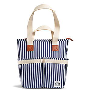 Acorn Street Insulated Cooler Tote Bag w/ Removable Wine Bottle Divider (Navy Stripe or Gray) $7.99 or 7" x 8" Ice Block $2.21 + Free S&H w/ Walmart+ or $35+