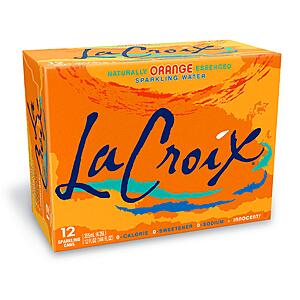 12-Count 12-Oz LaCroix Sparkling Water (Orange or Coconut) $3.75 + Free Shipping w/ Prime or on $35+