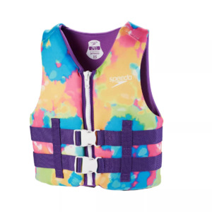 Speedo Youth PFD Aquaprene Life Vest: Aqua Splash Tie-Dye $  13.99 or Blue Palm Trees $  18.19 + Free Shipping