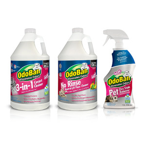OdoBan 32-Oz Pet Stain Remover + 1-Gal Floor Cleaner + 1-Gal Carpet Cleaner $15.50
